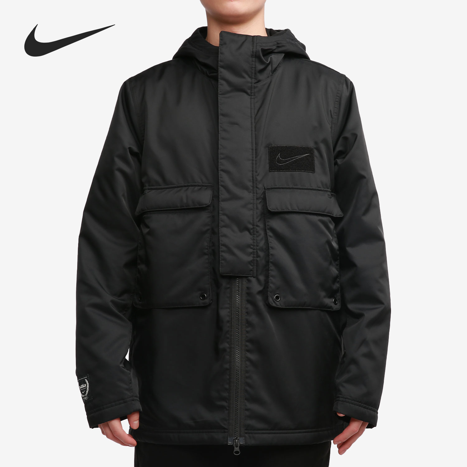 耐克男子连帽运动保暖棉服