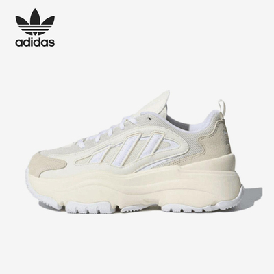 Adidas/阿迪达斯官方正品三叶草OZGAIA新款女米白色老爹鞋KJ7307