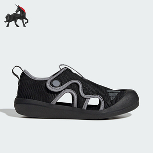 3大童魔术贴经典 Adidas 阿迪达斯正品 ALTAVENTURE JP5747 包头凉鞋