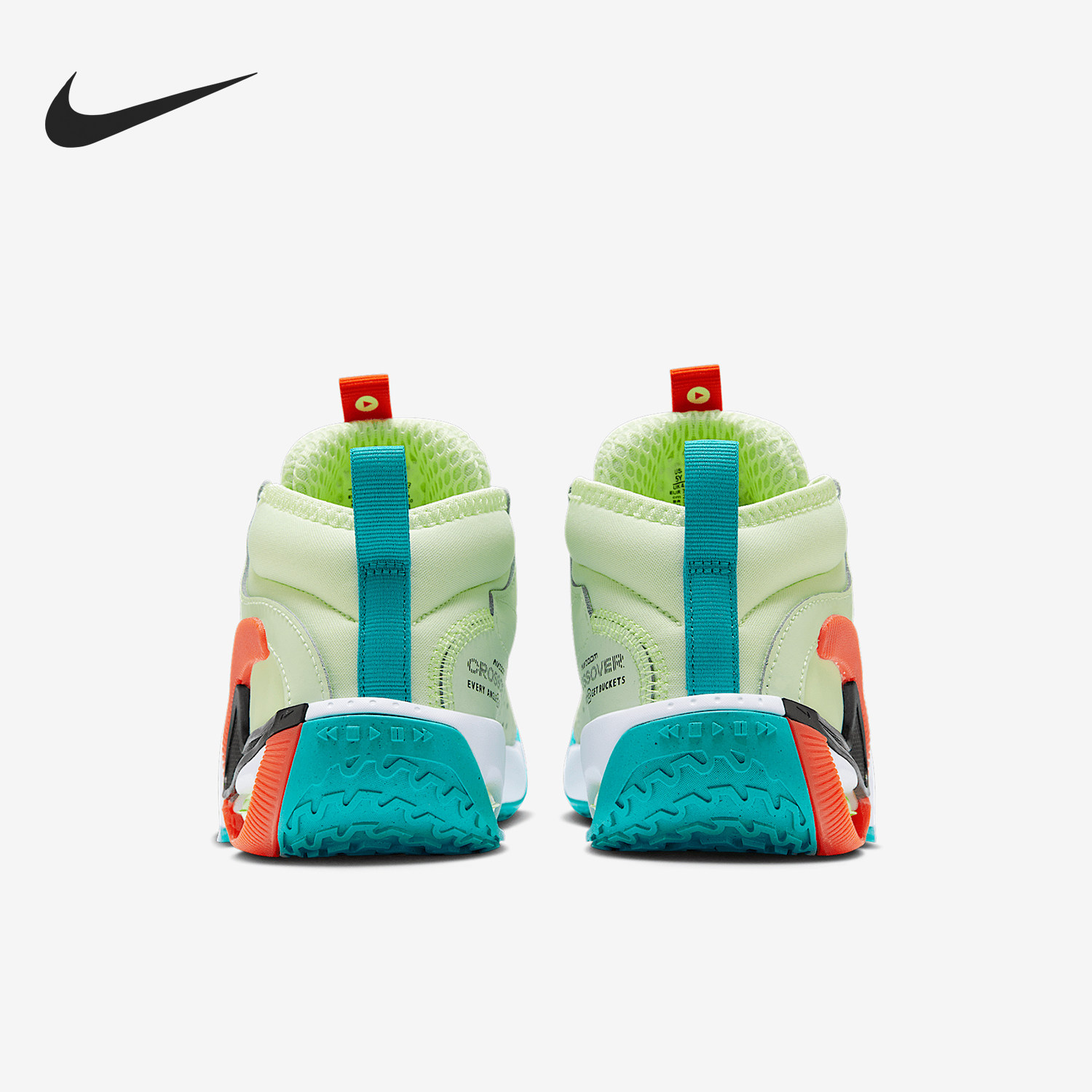 Nike/耐克官方正品2025儿童缓震网眼布轻盈中帮篮球鞋HM8521-700