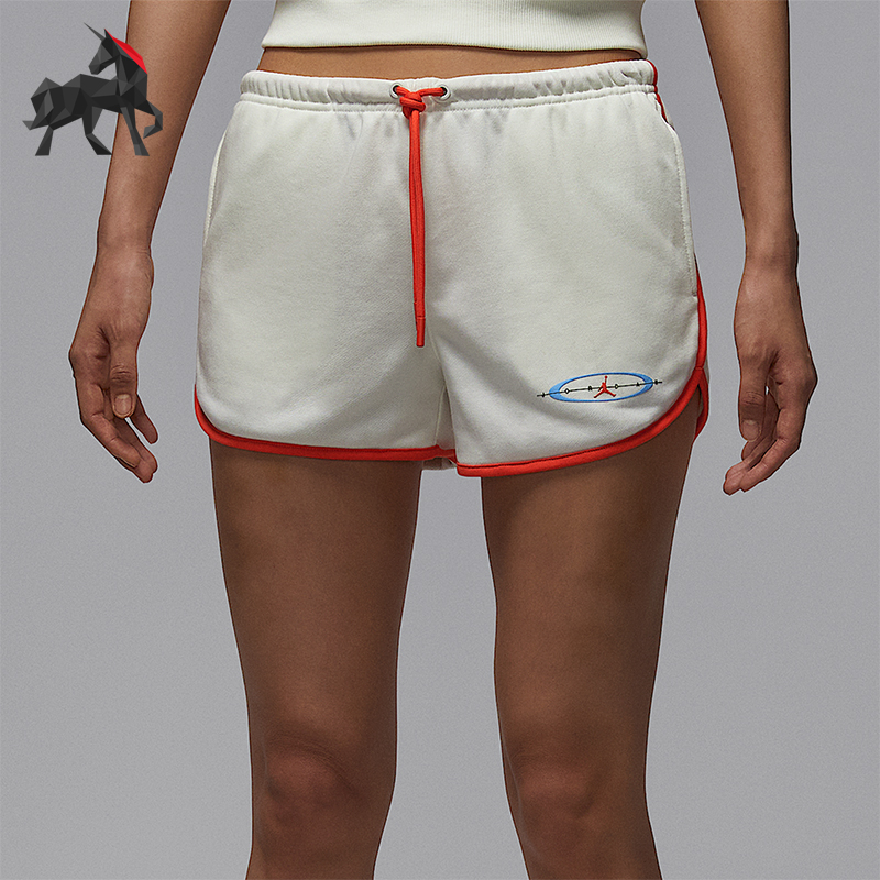 Nike/耐克正品JORDAN女士中腰印花针织经典透气短裤IF0068-133