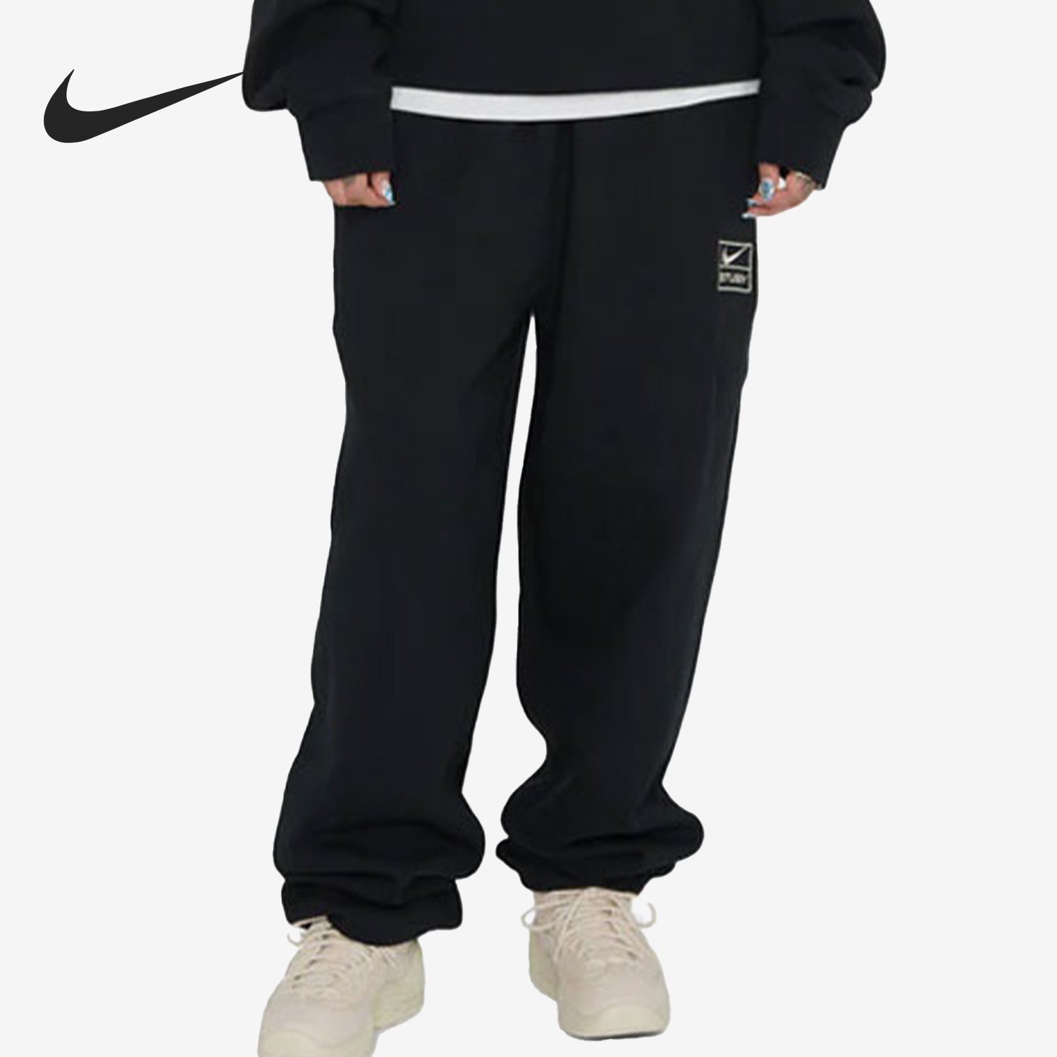 Nike/耐克正品冬季新款男女运动休闲加绒保暖长裤DO5297-010