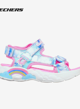 Skechers/斯凯奇正品 大童夏季新款魔术贴沙滩运动凉鞋302975L