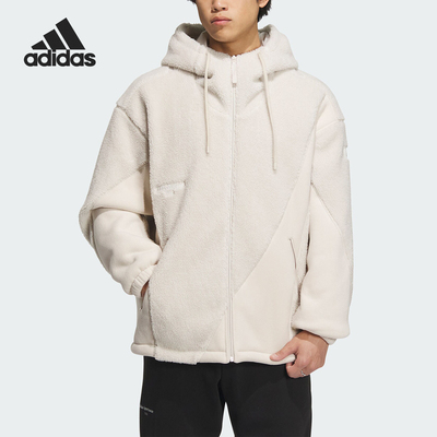 Adidas/阿迪达斯官方正品冬季新款男子时尚仿羊羔绒外套IP4974