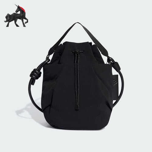 Adidas/阿迪达斯正品新款女士实用抽绳运动休闲斜挎包KH4483