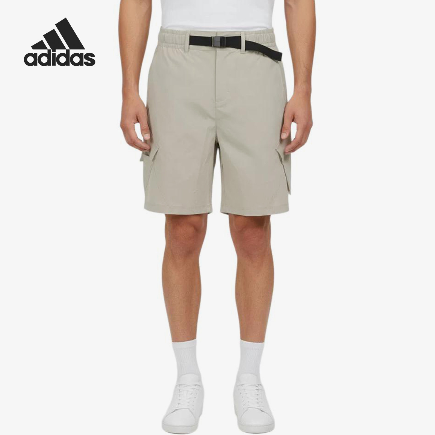 Adidas/阿迪达斯官方正品FOSMWVCA纯色中腰男休闲舒适短裤KV0636