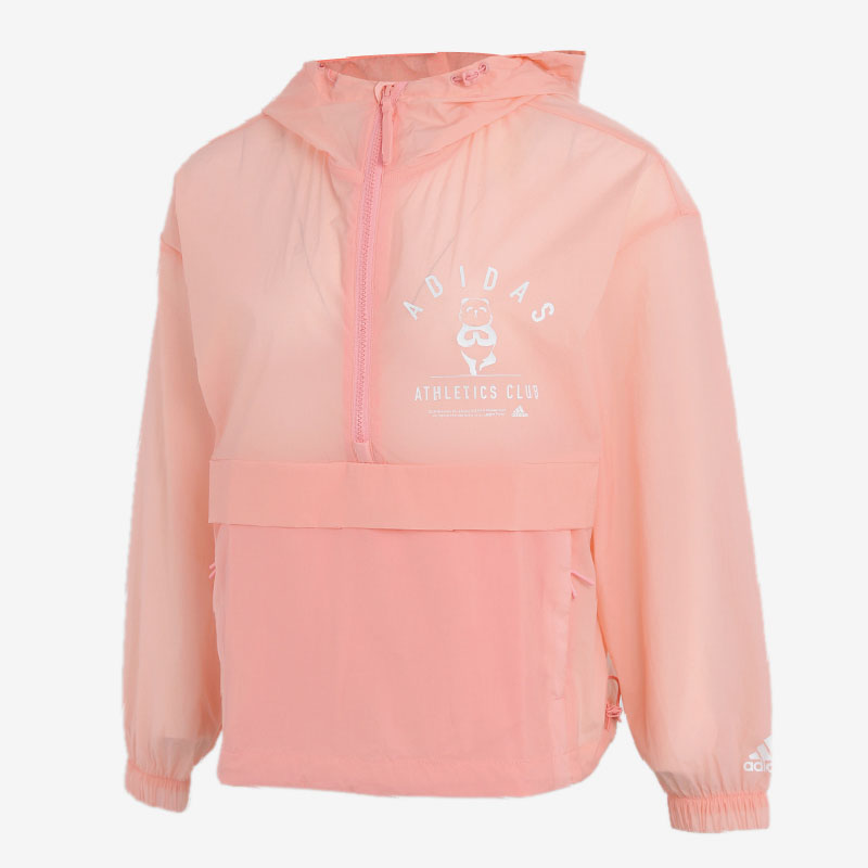 adidas熊猫徽标套头gl5630外套