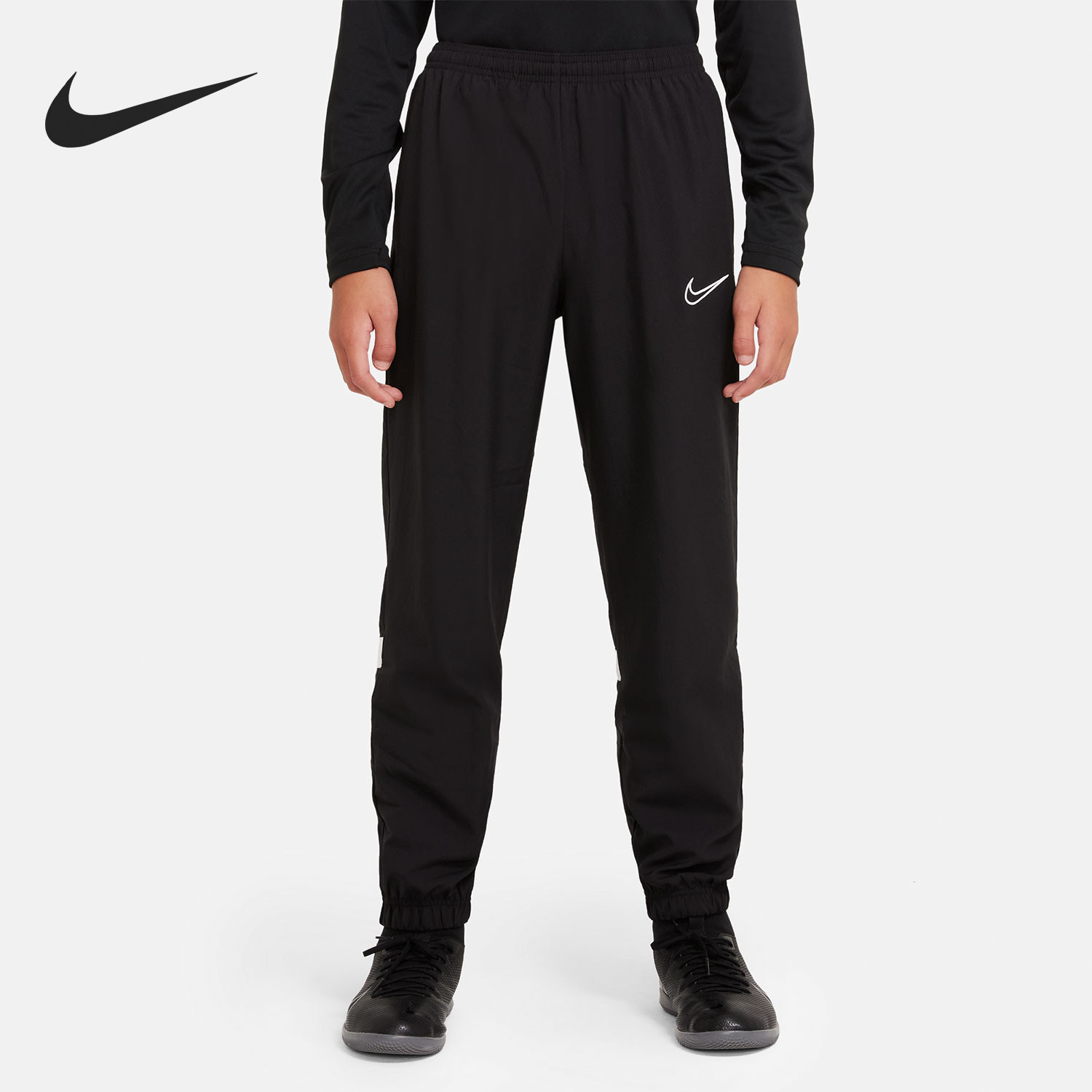 Nike/耐克正品2024新款大童针织足球训练运动长裤CW6130-010