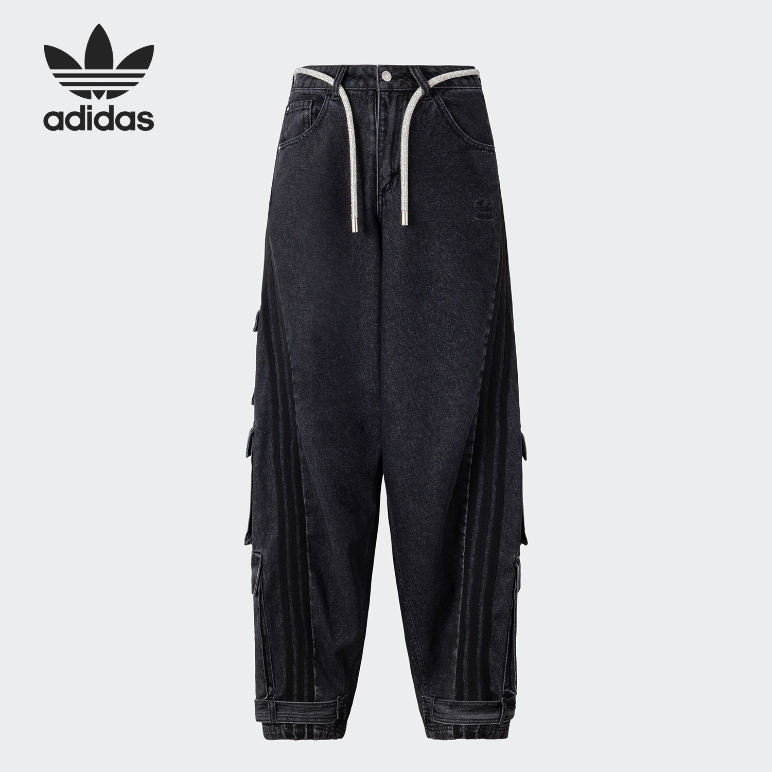 Adidas/阿迪达斯正品三叶草女士运动休闲宽松长裤JY4514