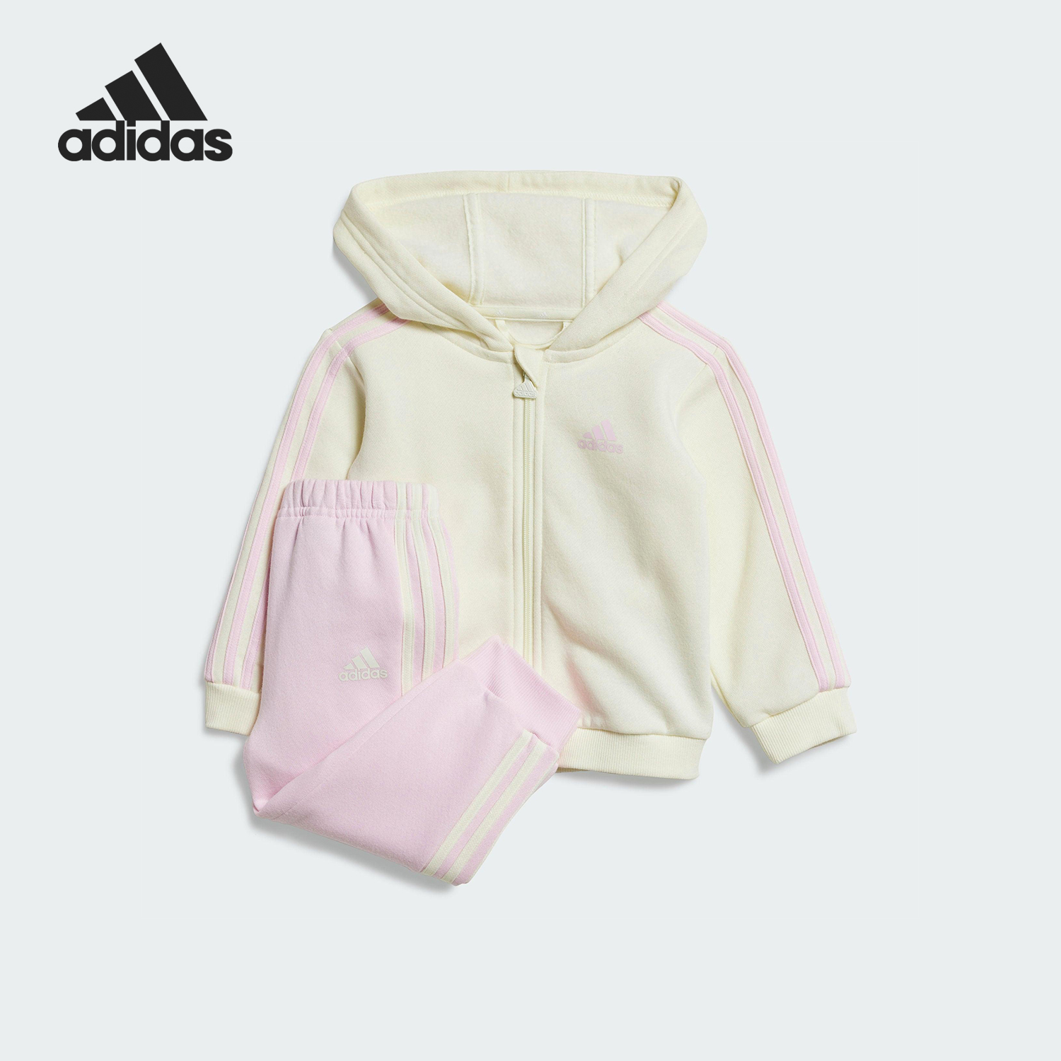 阿迪达斯婴童连帽日常休闲套装