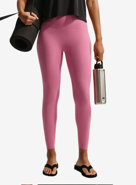 Nike/耐克正品Zenvy新款女牡丹粉白色瑜伽经典内搭裤II5234-641