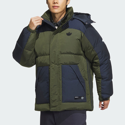 阿迪达斯男士防风保暖羽绒服