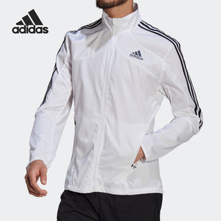 Adidas/阿迪达斯官方正品男子反光立领跑步运动夹克外套 GK6111