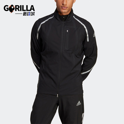 Adidas/阿迪达斯正品春秋男士立领跑步经典运动夹克外套HZ7094