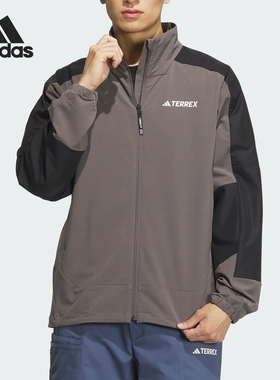 Adidas/阿迪达斯官方正品W.RDY SFTSHL J户外男士软壳衣IP0734