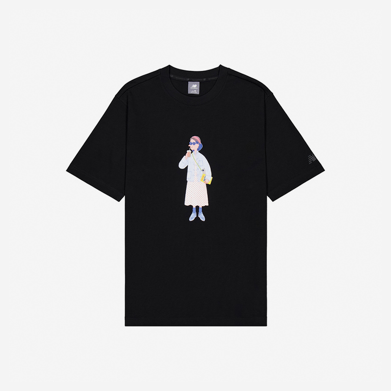 New Balance/NB正品新款男女时尚简约透气圆领短袖T恤NEE28093-BK