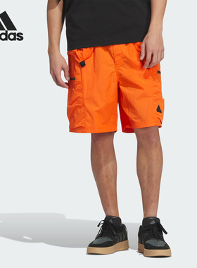 Adidas/阿迪达斯官方正品FUSTL WV SHORT男士工装风短裤JI9899