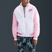 Nike 133 字母拉链校园绗缝夹克外套IR0013 耐克正品 大童保暖经典