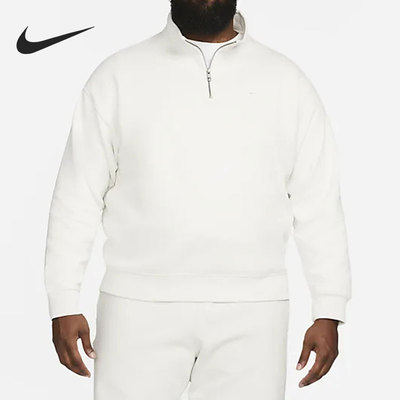 Nike/耐克官方正品Solo Swoosh男子时尚运动半拉链卫衣DQ5210-030