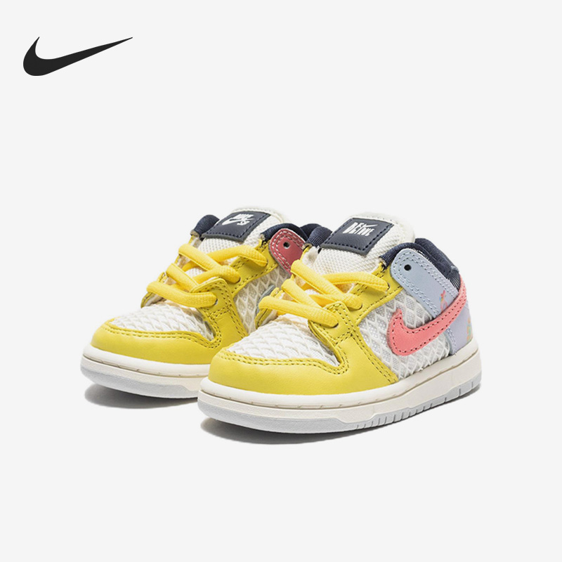 Nike/耐克正品Dunk low小童低帮系带运动休闲鞋DX9219-100