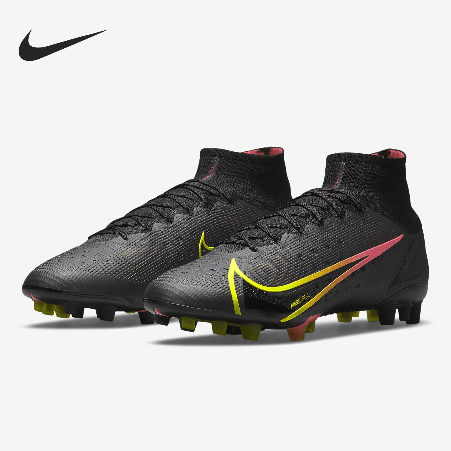 耐克高帮系带男子足球鞋