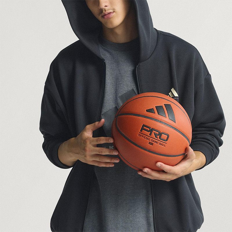 Adidas/阿迪达斯正品2025秋季款男女日常连帽篮球运动外套KB3064