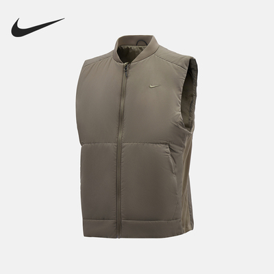 耐克男士保暖跑步立领棉马甲