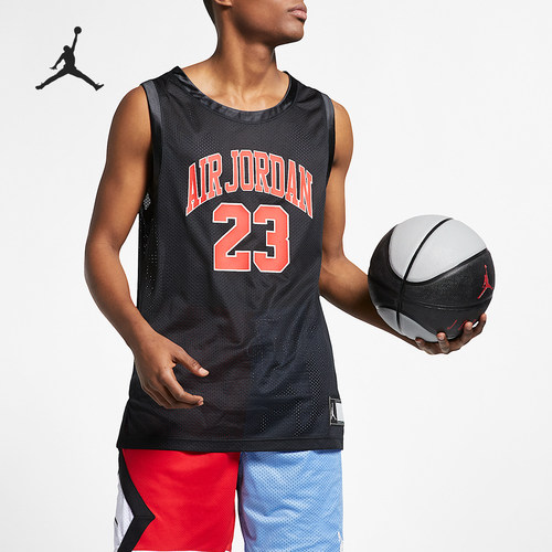 Nike/耐克正品JORDAN男士篮球运动训练无袖背心T恤AJ1141-010