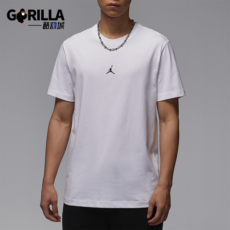 Nike/耐克正品夏季新款JORDAN男士简约经典圆领短袖IB7521-100