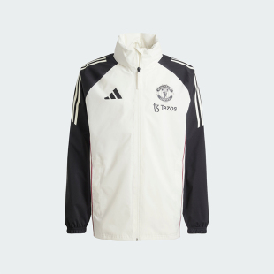 拼接宽松立领外套JE3725 26夏男士 Adidas 阿迪达斯正品