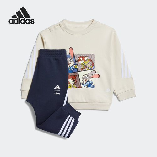 Adidas/阿迪达斯正品当季新款婴童运动休闲长袖套装IB7751
