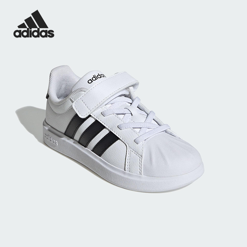 Adidas/阿迪达斯正品STREETTALK EL小童运动魔术贴休闲板鞋JQ6144