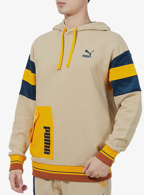 Puma/彪马官方正品休闲男子时尚潮流运动连帽卫衣套头衫534679-12