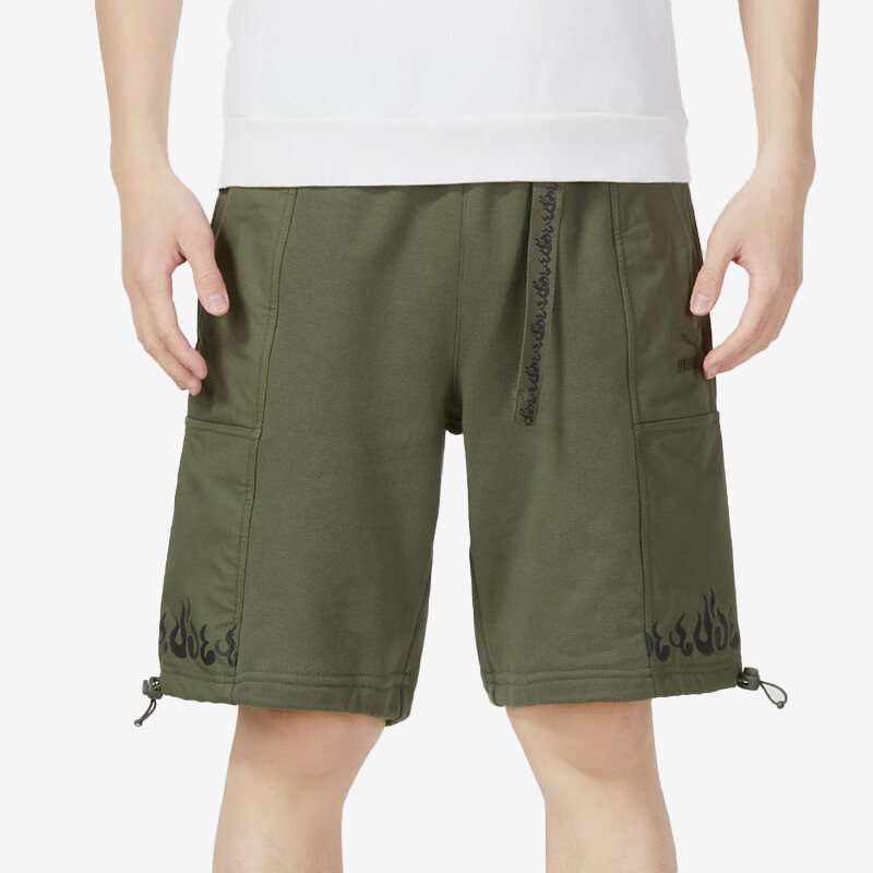 Puma/彪马正品夏季火焰印花梭织男子运动短裤 621924-73,运动服/休闲服装,运动中长裤／短裤,淘宝优惠券,粉丝福利购,淘宝优惠卷