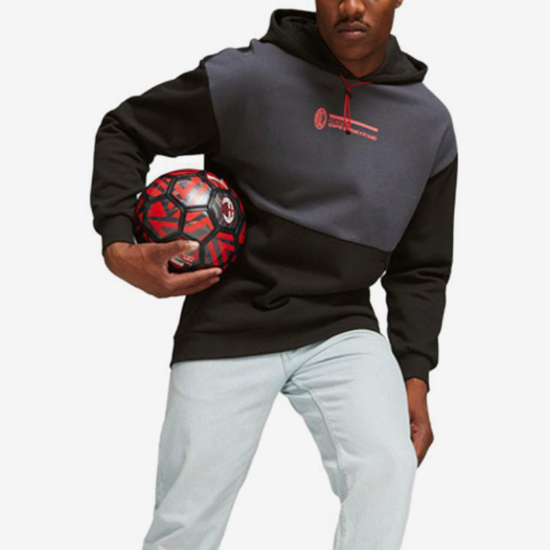 Puma/彪马正品运动男士拼接连帽宽松加绒连帽卫衣772330-22