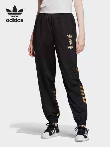 Adidas/Adidas Genuine Clover Lrg Logo Tp Women's Mid-Waist Sports Pants Fs7226