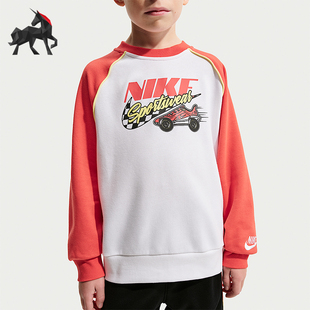 小童日常圆领拼接针织卫衣IU5326 Nike 款 2025冬季 100 耐克正品