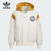 休闲运动棉服IW7655 三叶草儿童连帽个性 Adidas 阿迪达斯正品