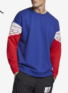 Nike/耐克正品Jordan 男士复古柔软圆领复古卫衣AO0426-455