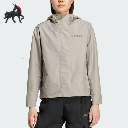 Adidas/阿迪达斯正品MULTI JACKET女士运动户外防水冲锋衣JV8717