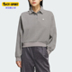 宽松针织运动POLO衫 三叶草女士短款 KS5981 阿迪达斯正品 Adidas