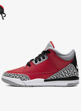 Nike/耐克正品Air Jordan 3 大童系带运动篮球鞋CQ0487-600