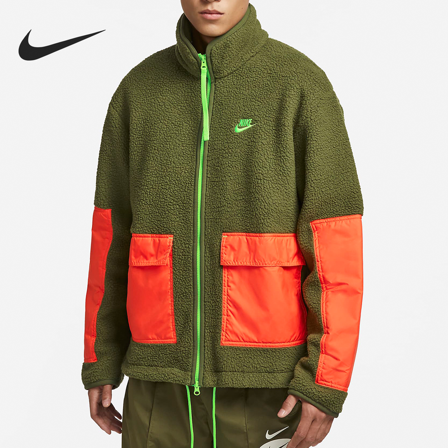Nike/耐克正品当季新款羊羔绒保暖男子运动夹克DV8183-326
