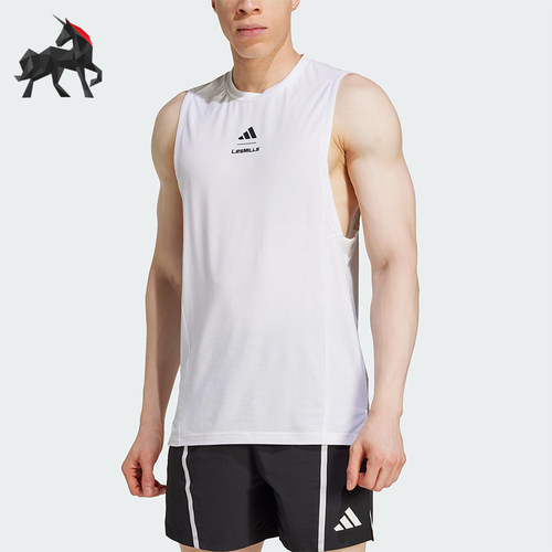 Adidas/阿迪达斯正品M LM G TK男士运动修身健身T恤背心JJ1434