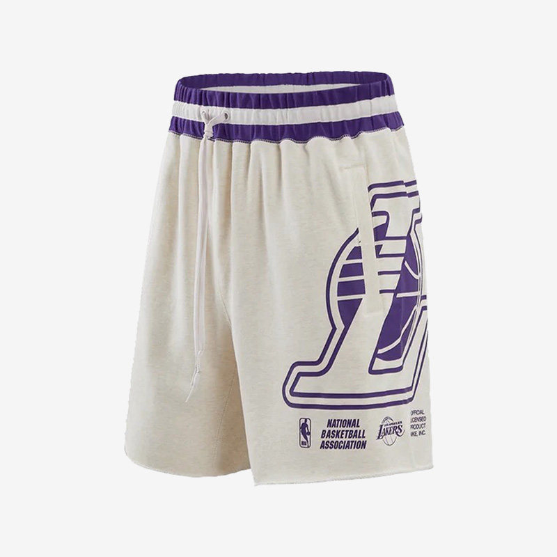 Nike/耐克正品湖人队男子运动休闲舒适宽松篮球五分裤 DR2328-027 - 实物图