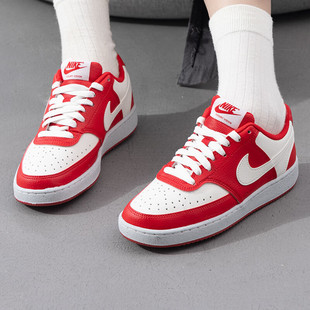 白红色复古板鞋Nike耐克鞋子正品女鞋冬新款轻便运动鞋低帮休闲鞋
