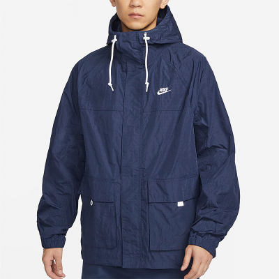 Nike/耐克正品Club Bowline 男士梭织连帽运动夹克FN3109-410