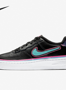 Nike/耐克正品运动GS女子大童透气低帮厚底休闲鞋AR0734-001