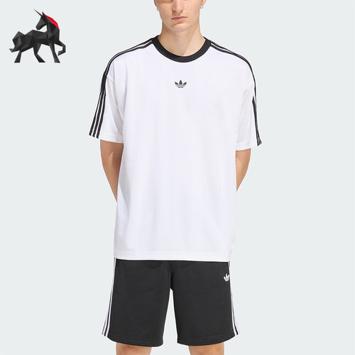 Adidas/阿迪达斯正品三叶草男士圆领经典复古宽松短袖T恤KD5829