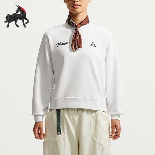 Nike/耐克正品新款女士宽松透气休闲圆领印花卫衣IU8169-121
